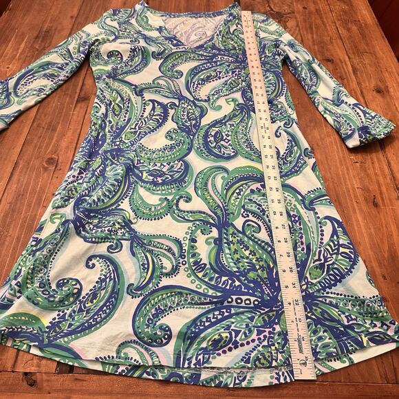 Lilly Pulitzer Rossmore Size Medium T-Shirt Dress Keep It Current Pima Cotton - Picture 13 of 14